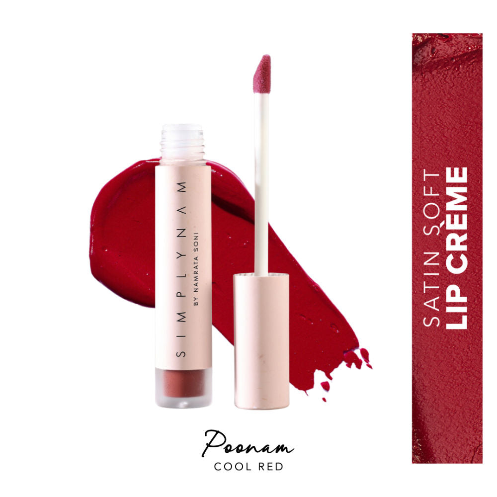 Simply Nam Satin Soft Lip Creme, Hydrating, Botanical Colour for Everyday Lips