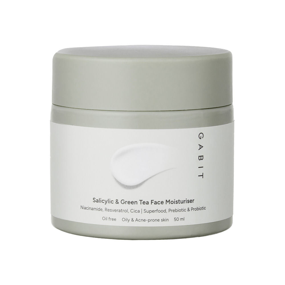 Gabit Salicylic Acid & Green Tea Face Moisturiser For Acne, Blackheads, Open Pores & Oily skin