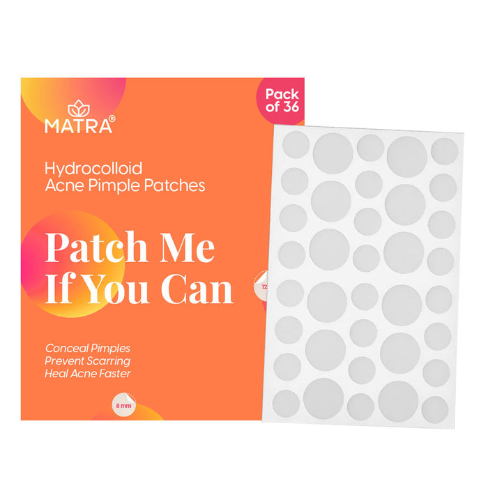 Matra Acne Pimple Patches with Hydrocolloid - Face Spot Corrector Tape to Heal Acne, Prevent Scars