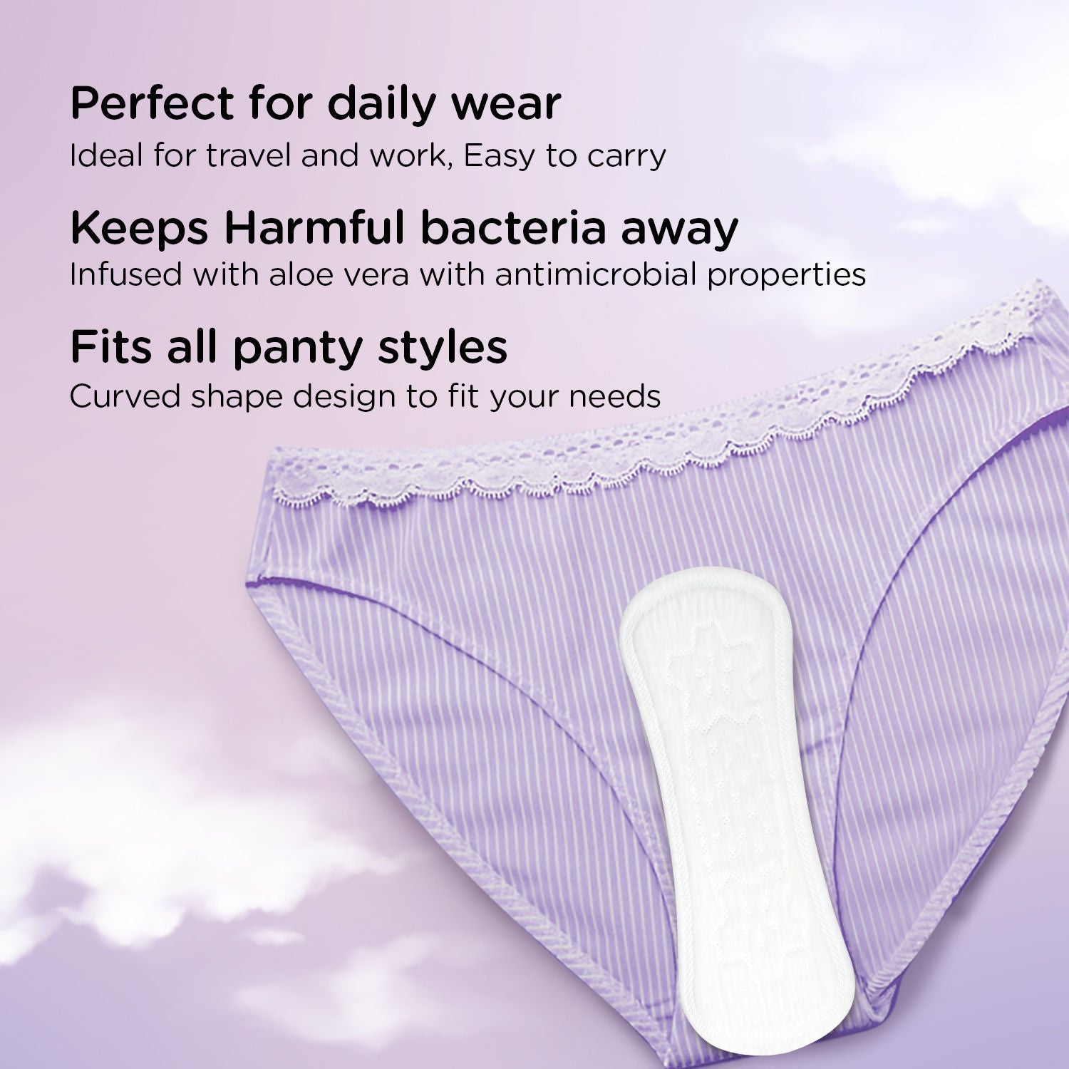 Pee Safe Daily Aloe Vera Freshness Panty Liners