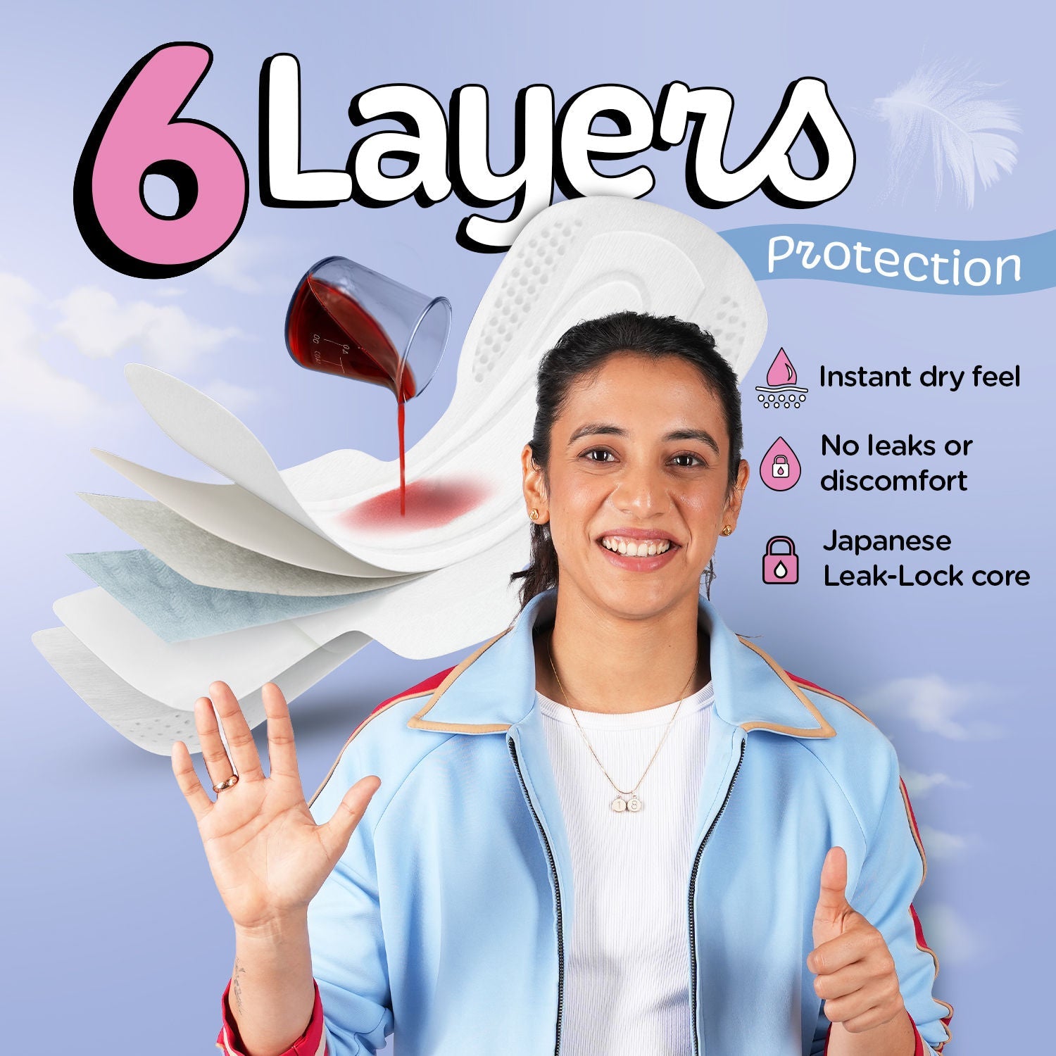 Pee Safe Comfort Ultra Thin Rash Free Sanitary Pads