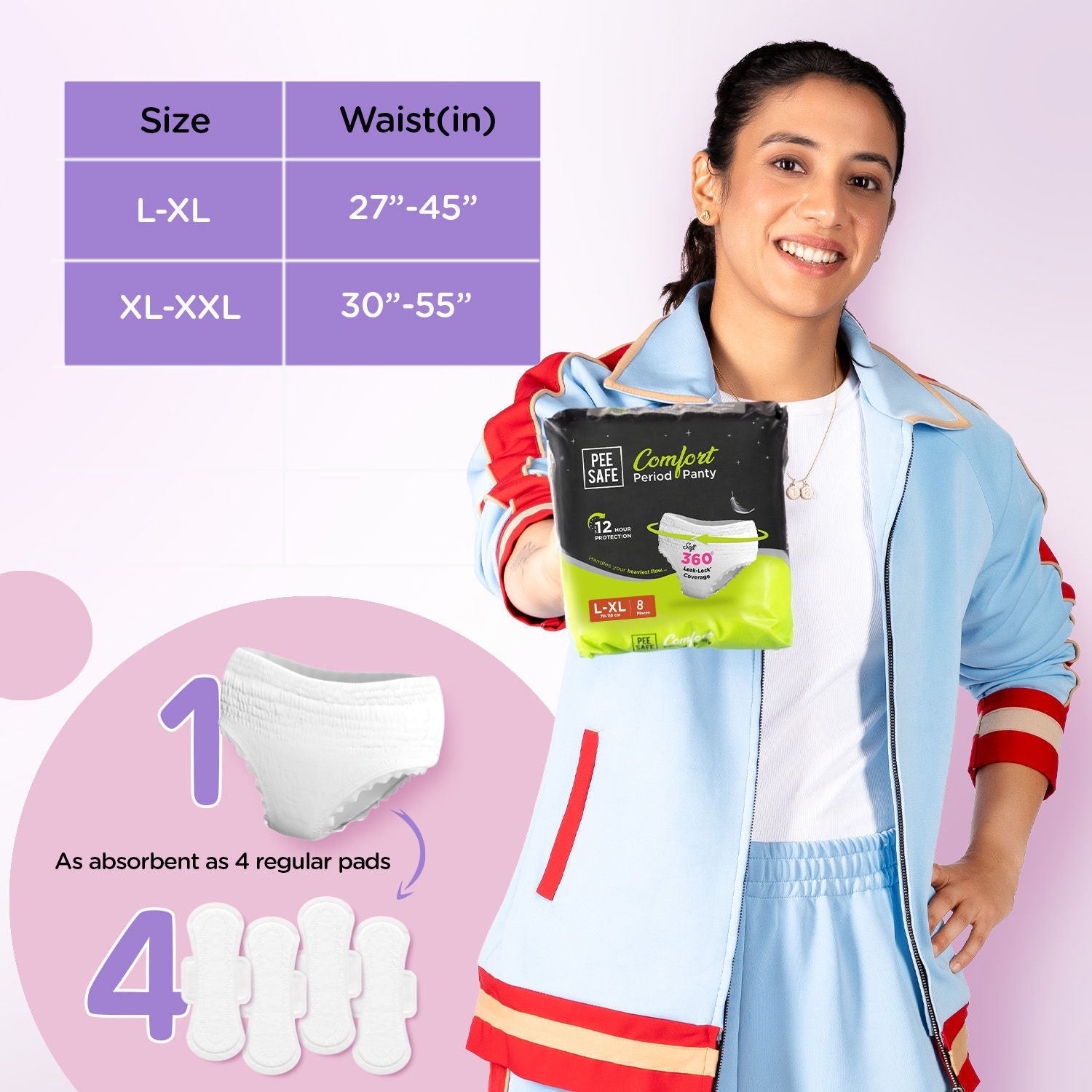 Pee Safe Comfort Period Panty