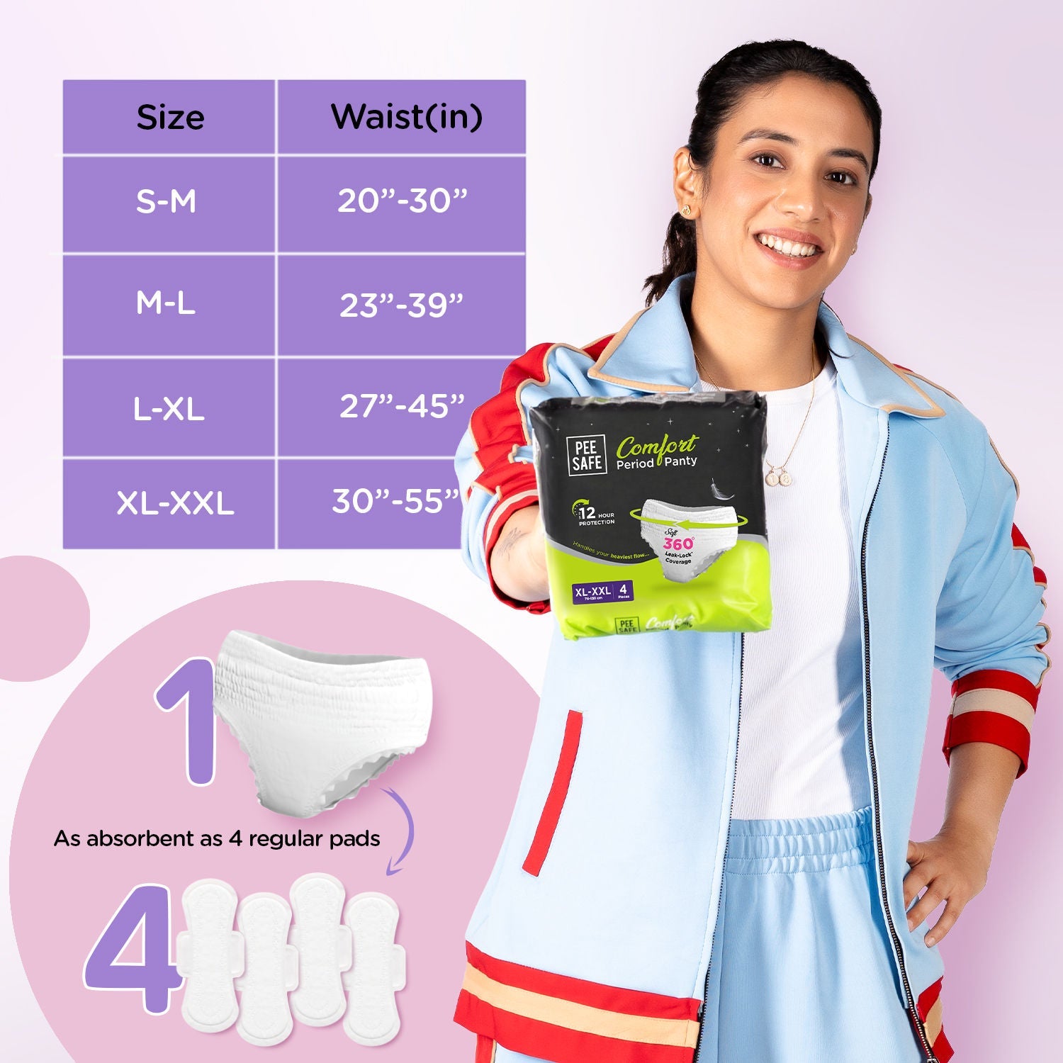 Pee Safe Comfort Period Panty