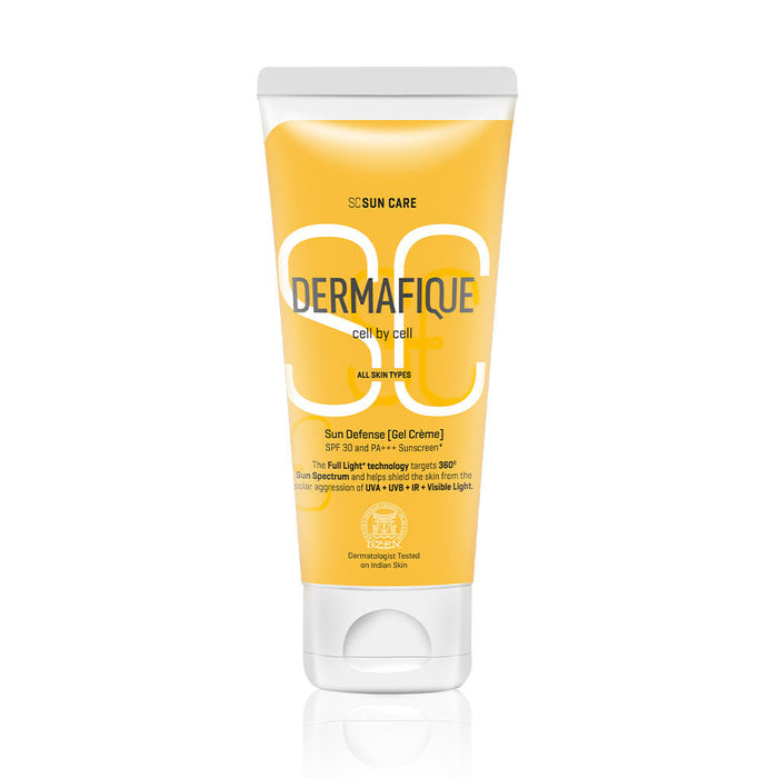 Dermafique Sun Defense Gel Creme SPF 30 Sunscreen, Prevents Tanning And Pigmentation