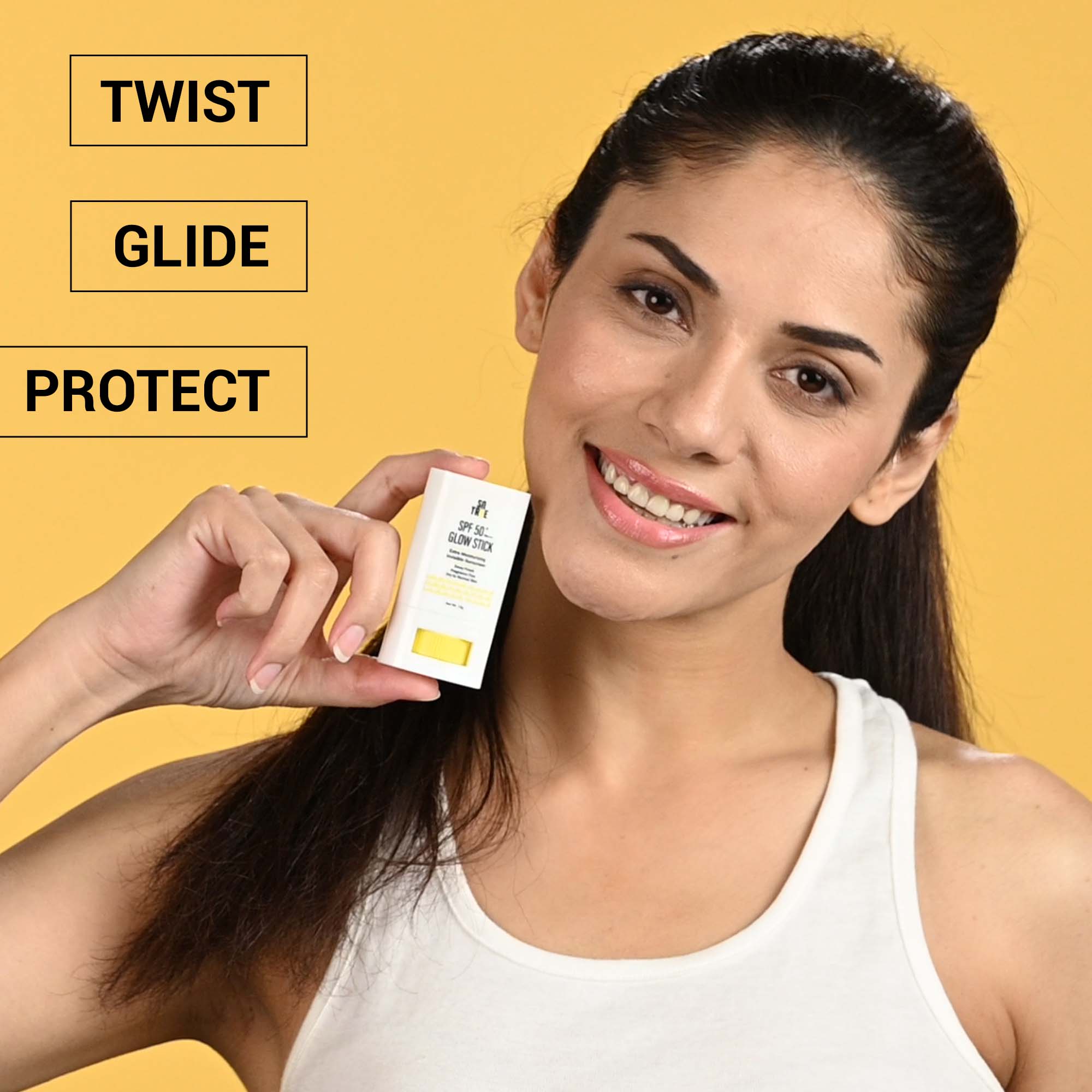 Sotrue SPF 50+ Glow Stick Sunscreen For Invisible, Lightweight & Water Resistant