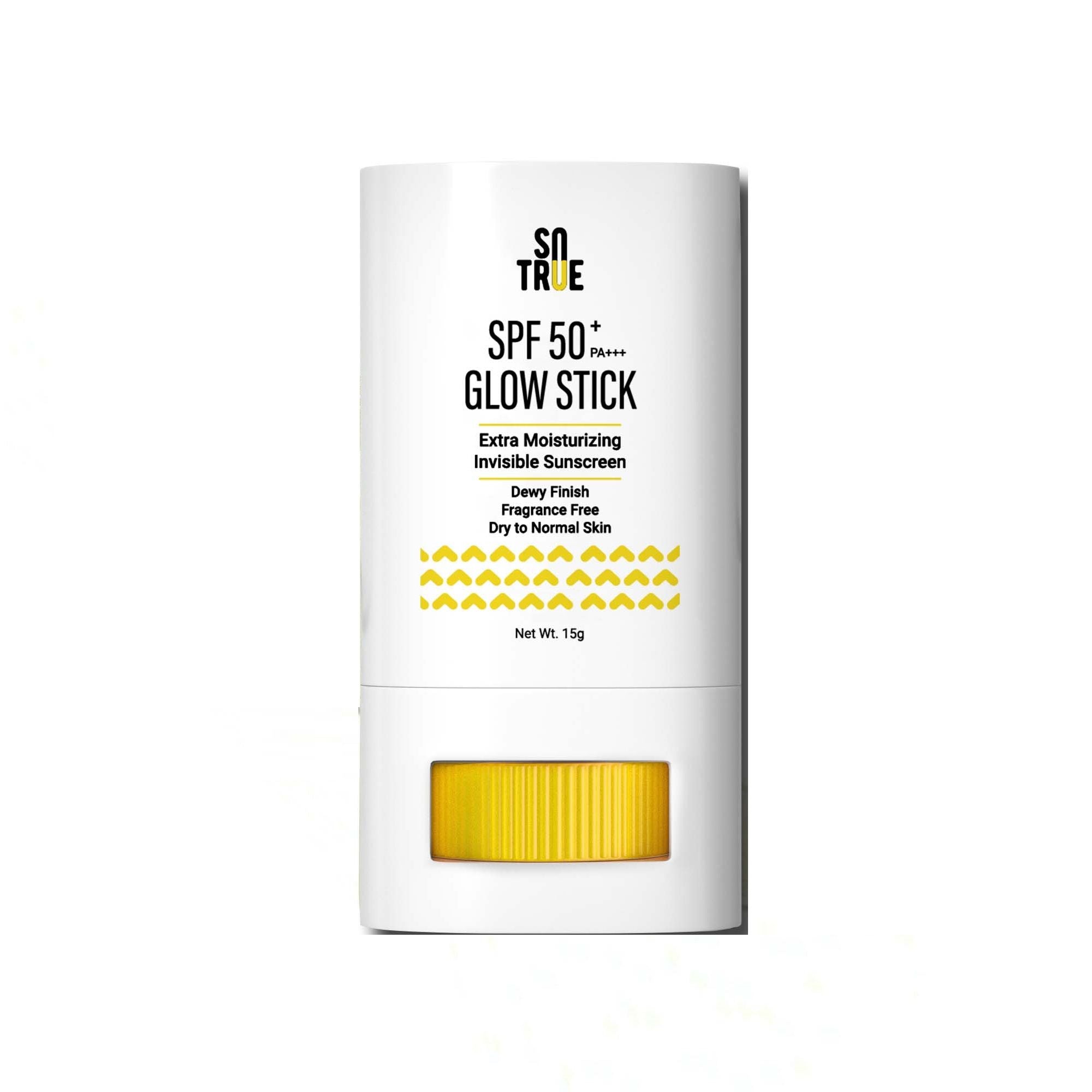 Sotrue SPF 50+ Glow Stick Sunscreen For Invisible, Lightweight & Water Resistant