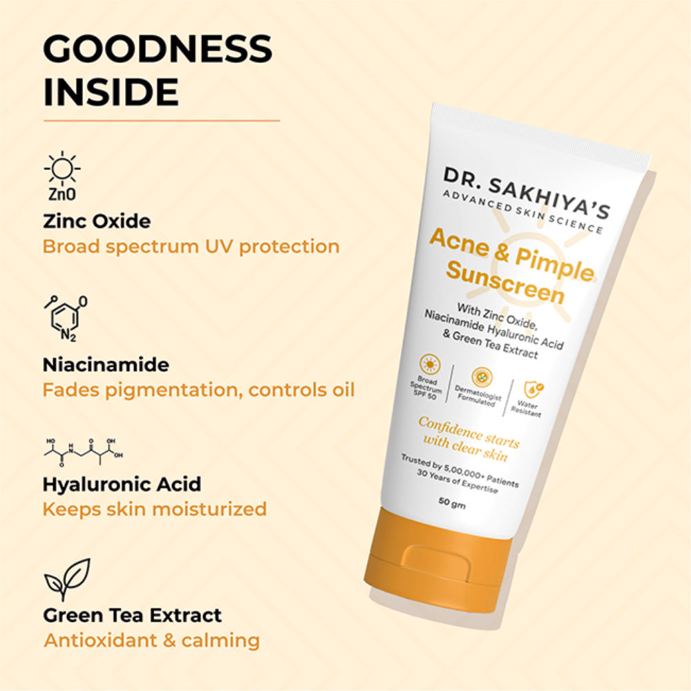 Dr. Sakhiya Acne & Pimple Sunscreen SPF 50