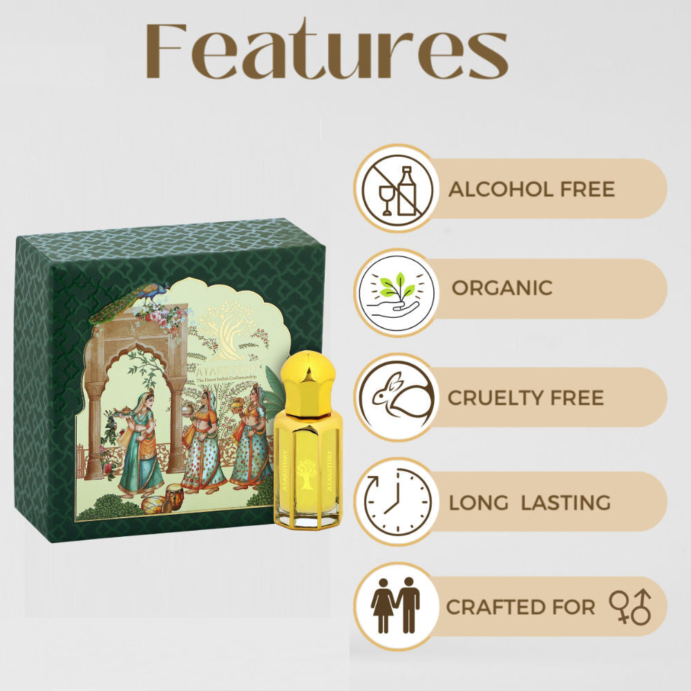 ATARSTORY Best Attar Alcohol Free Roll On - Black Magic