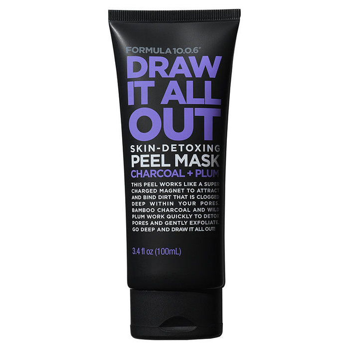 FORMULA 10.0.6 Draw It All Out Skin-Detoxing Peel Mask With Charcoal + Plum