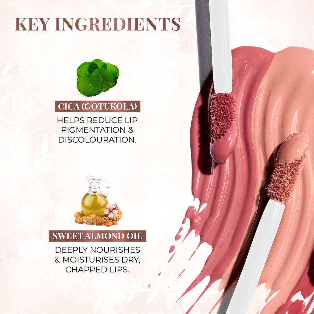 Just Herbs Plant-Powered Glossy Glass Lip Ink Long Stay Liquid Lipstick