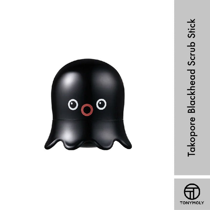 TONYMOLY Korean Takopore Blackhead Scrub Stick-Charcoal & Mud to Minimize Pores & Exfoliate Skin