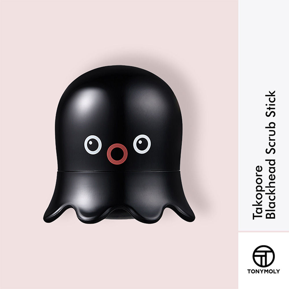 TONYMOLY Korean Takopore Blackhead Scrub Stick-Charcoal & Mud to Minimize Pores & Exfoliate Skin