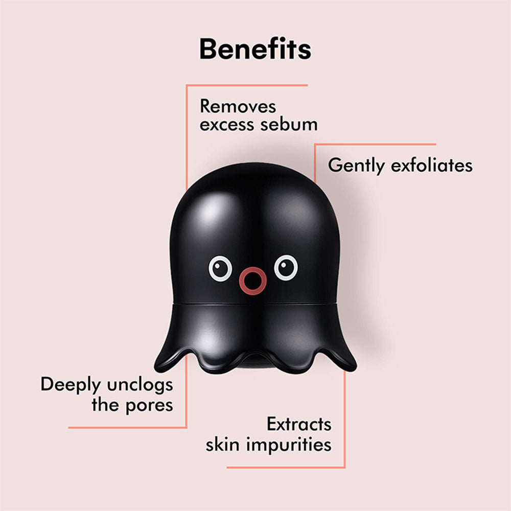 TONYMOLY Korean Takopore Blackhead Scrub Stick-Charcoal & Mud to Minimize Pores & Exfoliate Skin