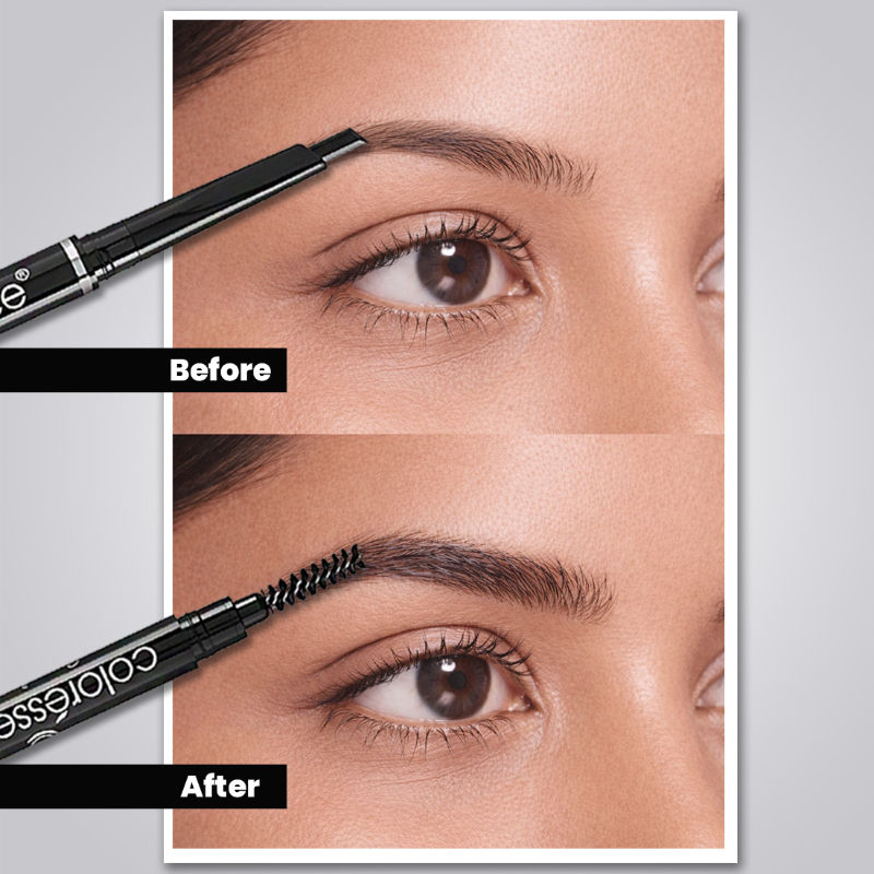 Coloressence 2 In 1 Expert Eye Brow Pencil - Black