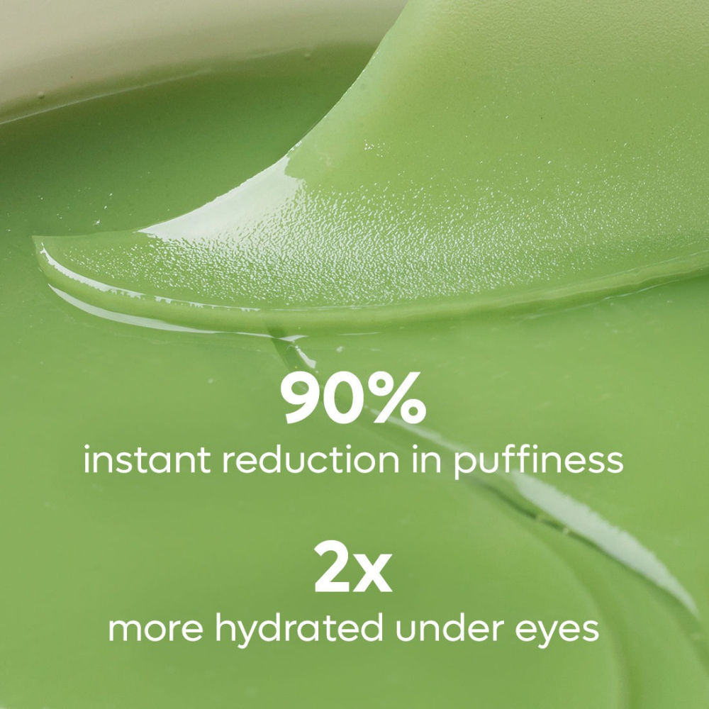 MCaffeine Green Tea Hydrogel Under Eye Patches with 1% Caffeine for Fine Lines & Hydration