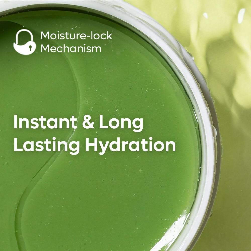 MCaffeine Green Tea Hydrogel Under Eye Patches with 1% Caffeine for Fine Lines & Hydration