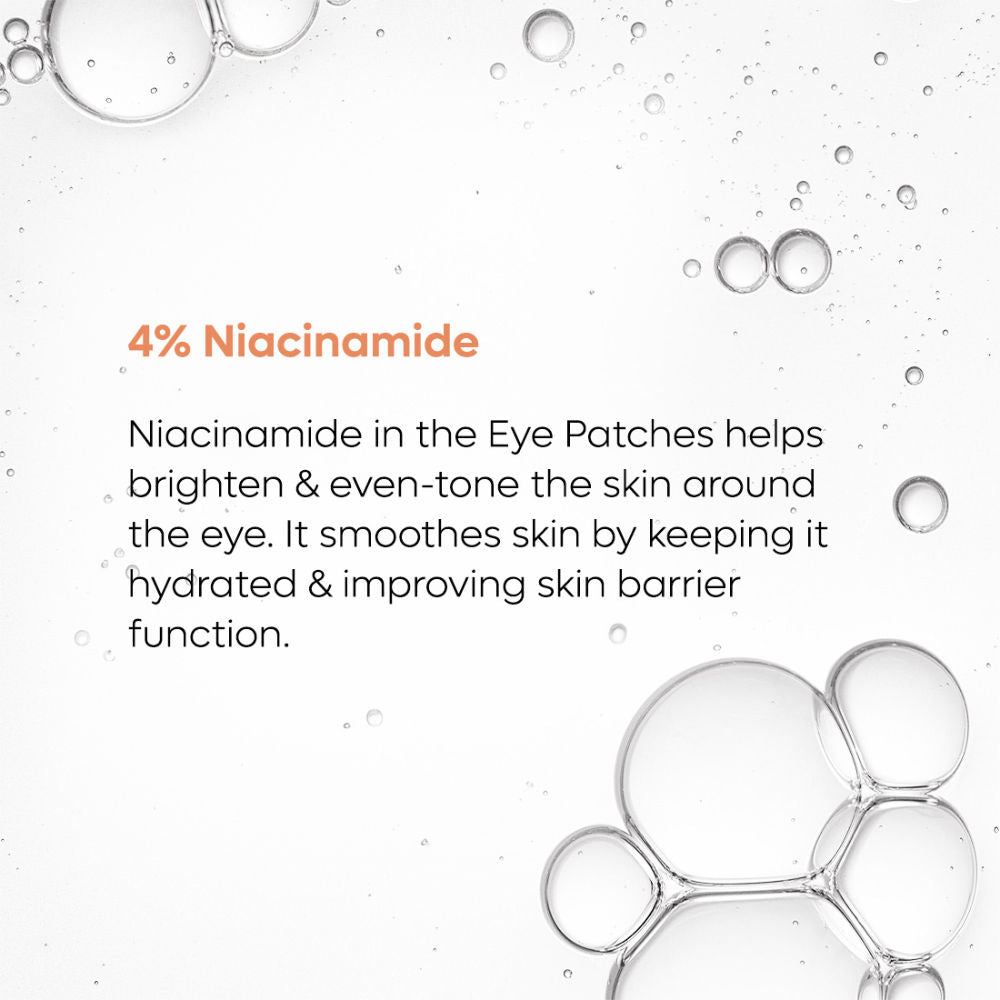 MCaffeine 4% Niacinamide Brightening Hydrogel Under Eye Patches with Kombucha
