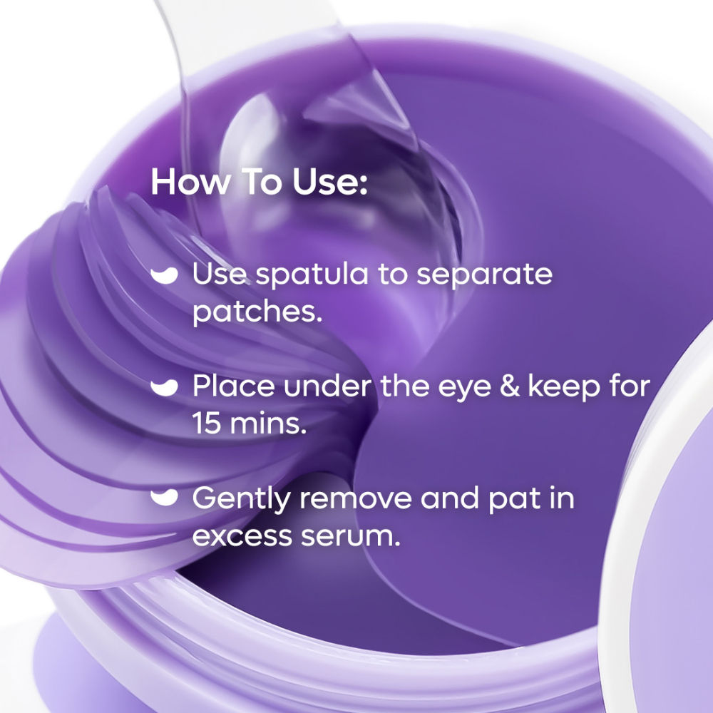 MCaffeine Anti Ageing Black Tea Hydrogel Under Eye Patches with Vegan Collagen Peptide