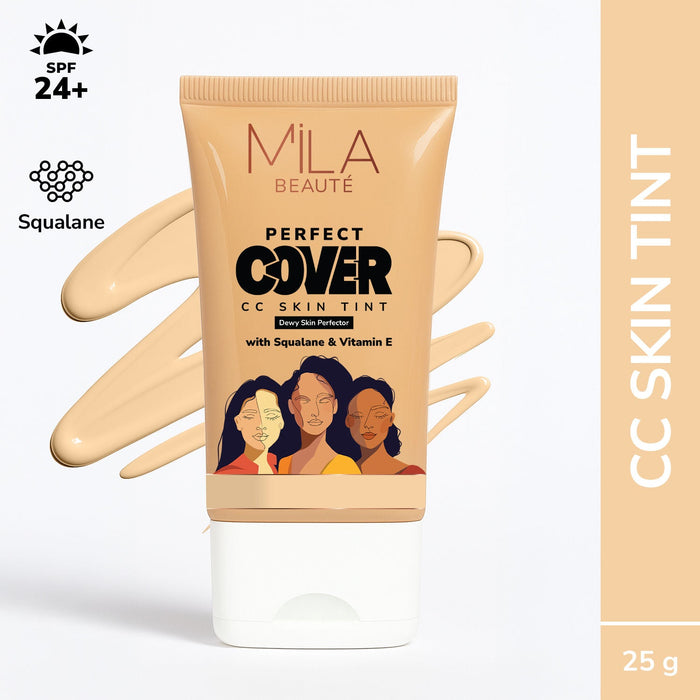 Mila Beaute Perfect Cover CC Skin Tint with SPF 24+ & Squalane