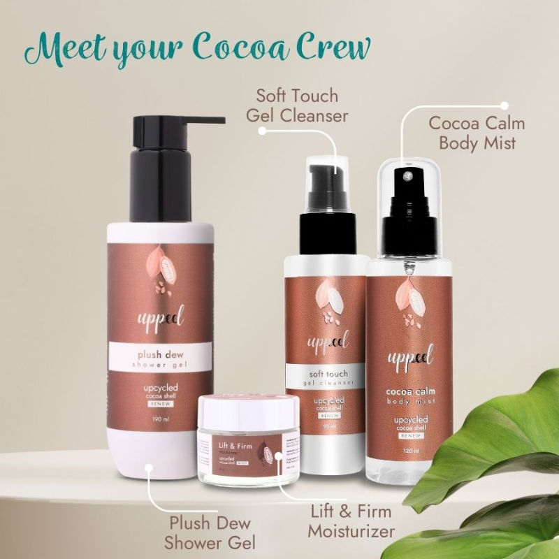 Uppeel Cocoa Shell Soft Touch Face Wash Smooths and Firms Skin for a Fresh After-Feel