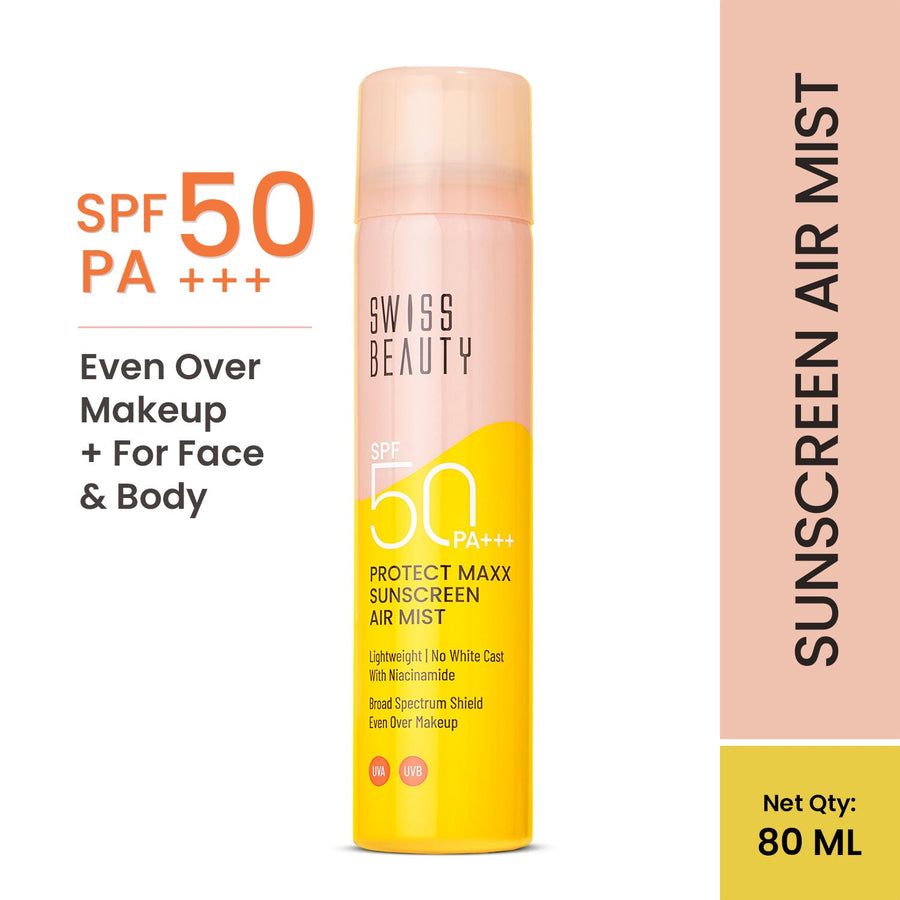 Swiss Beauty Protect Maxx Sunscreen Air Mist With SPF 50 Pa+++