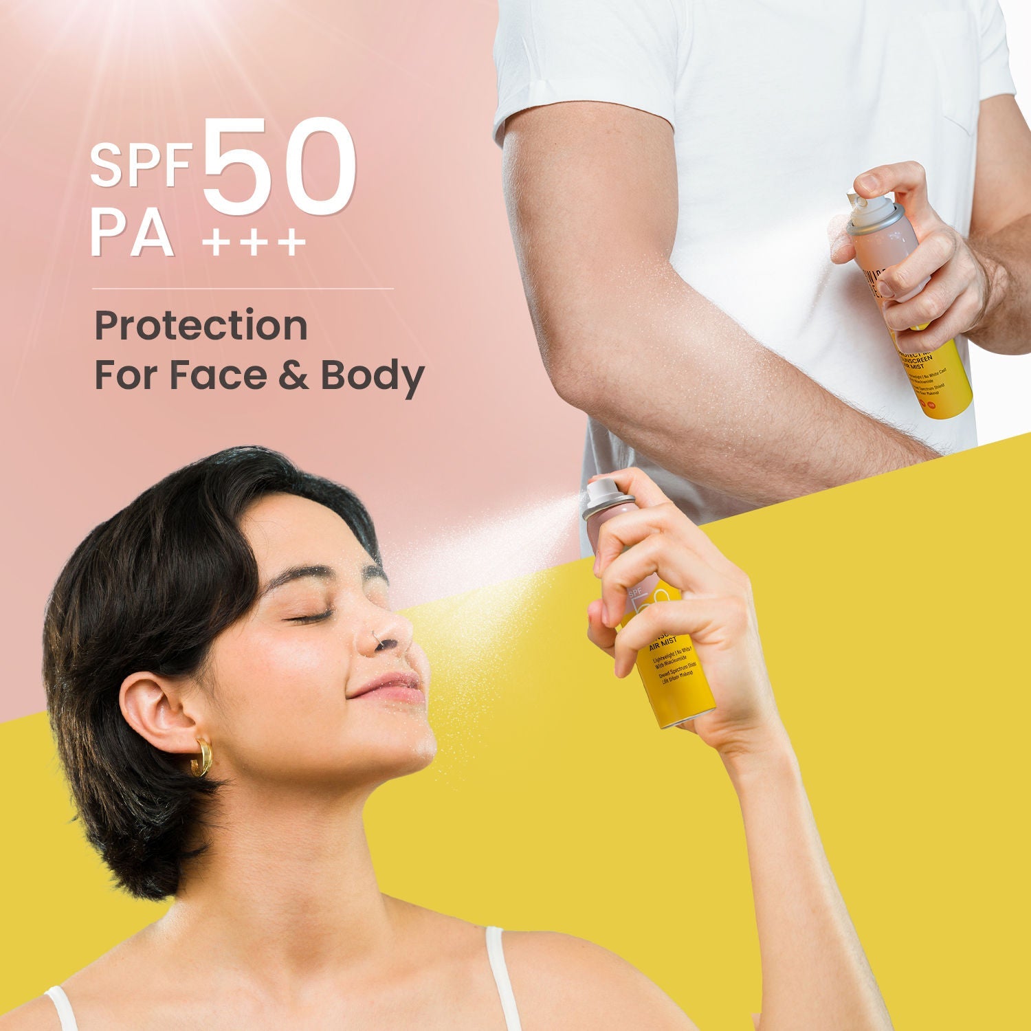 Swiss Beauty Protect Maxx Sunscreen Air Mist With SPF 50 Pa+++