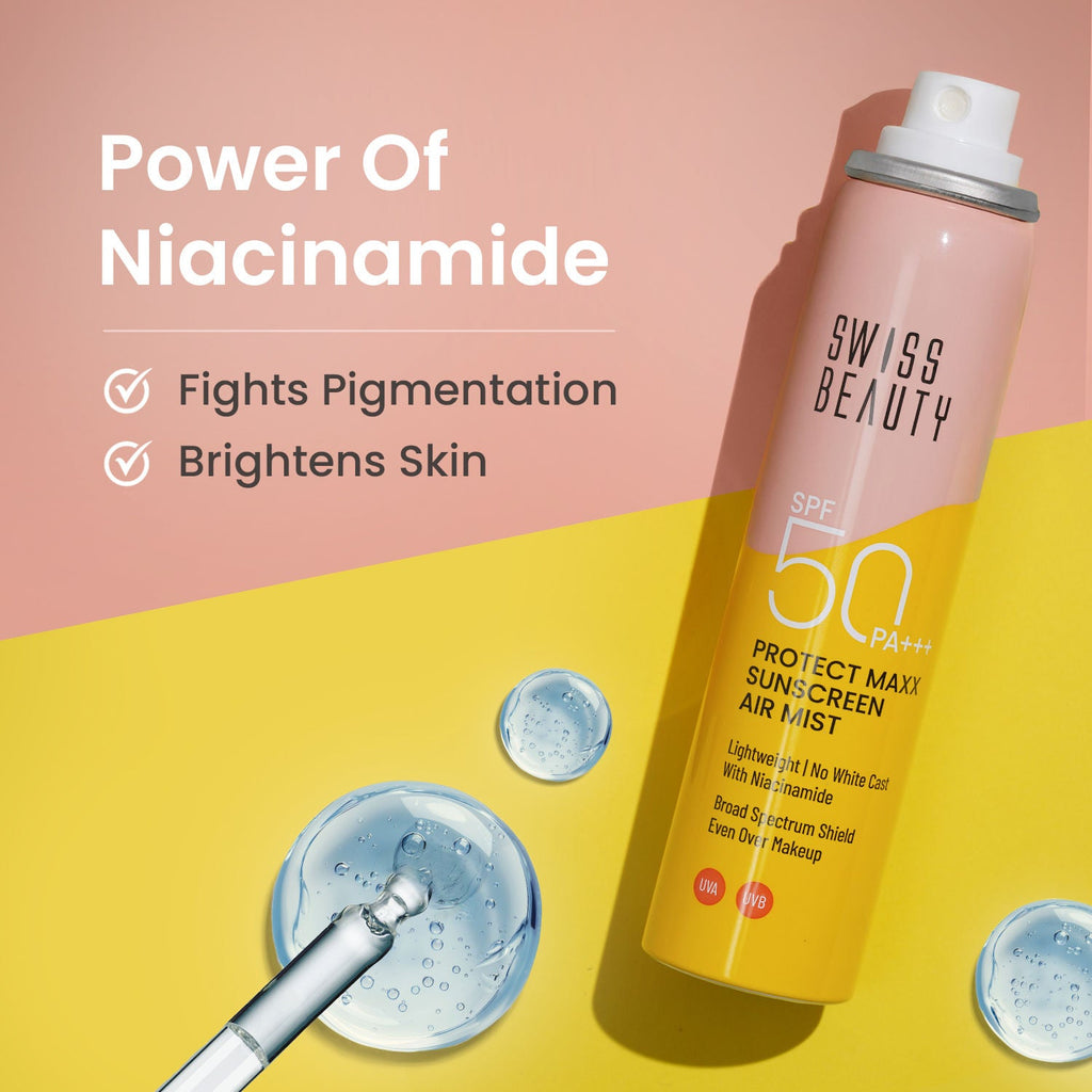 Swiss Beauty Protect Maxx Sunscreen Air Mist With SPF 50 Pa+++