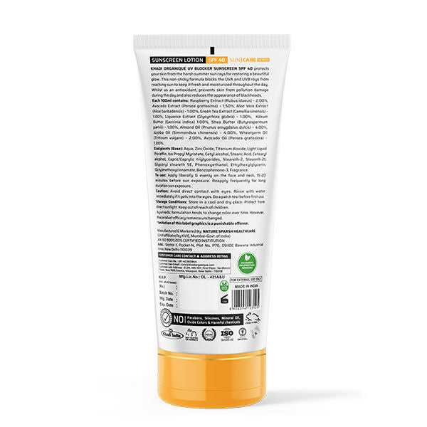 Khadi Organique Sunscreen Lotion SPF 40