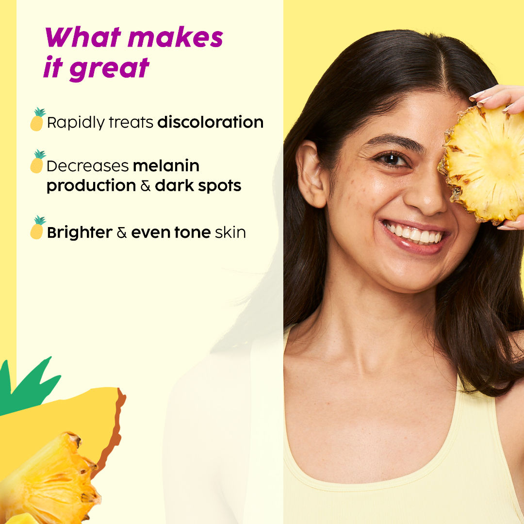 Plix Pineapple Juicy Cleanser helps Depigmentation and Even Toned Complexion for Daily Use