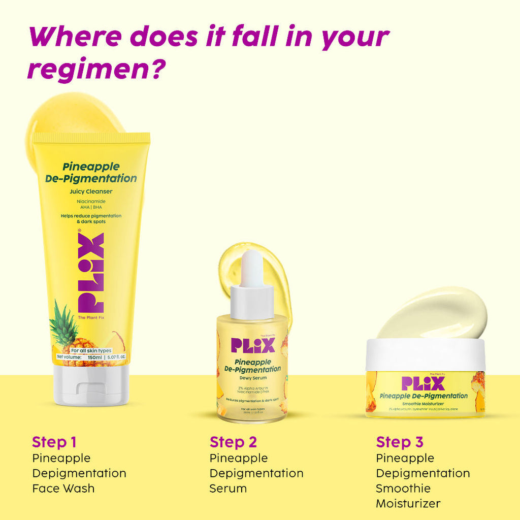 Plix Pineapple Juicy Cleanser helps Depigmentation and Even Toned Complexion for Daily Use