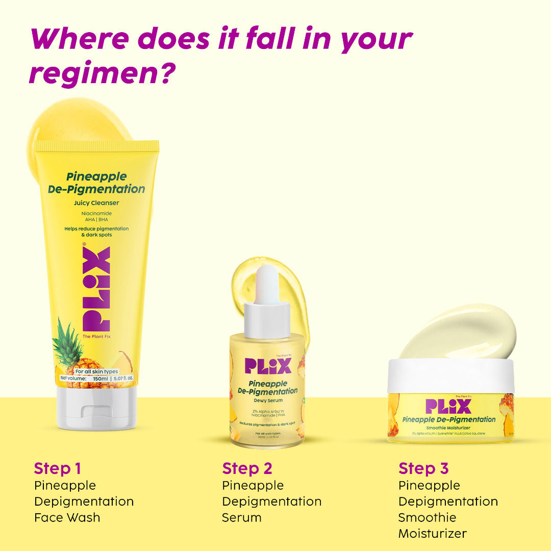 Plix Pineapple Juicy Cleanser helps Depigmentation and Even Toned Complexion for Daily Use