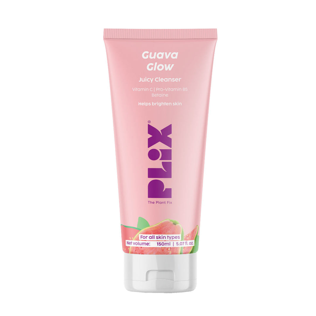 Plix Guava Glow Juicy Cleanser with Vitamin C Helps Hydrates & Brightens Skin for All Skin Types