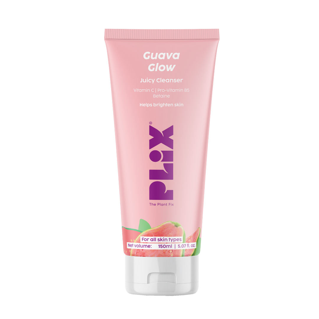 Plix Guava Glow Juicy Cleanser with Vitamin C Helps Hydrates & Brightens Skin for All Skin Types