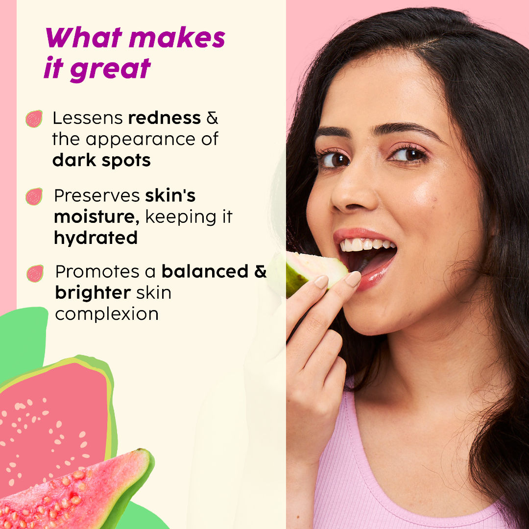 Plix Guava Glow Juicy Cleanser with Vitamin C Helps Hydrates & Brightens Skin for All Skin Types