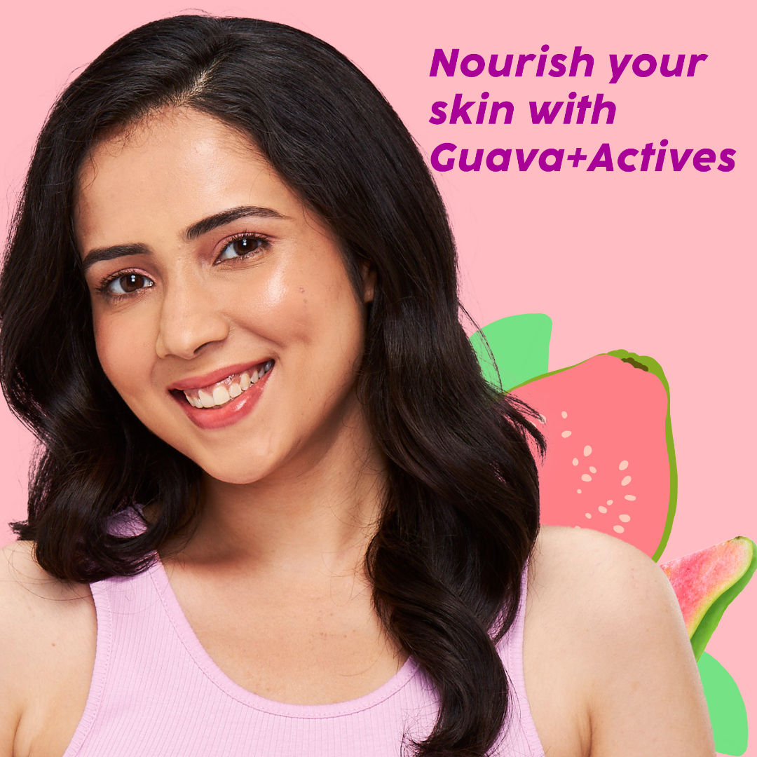 Plix Guava Glow Juicy Cleanser with Vitamin C Helps Hydrates & Brightens Skin for All Skin Types