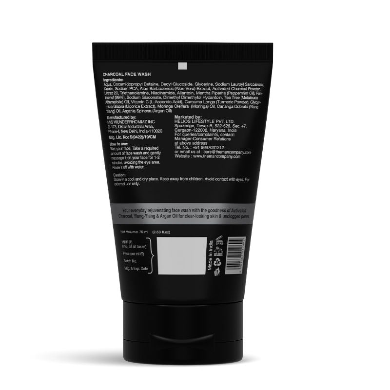The Man Company Deep Cleansing Anti Acne Charcoal Face Wash