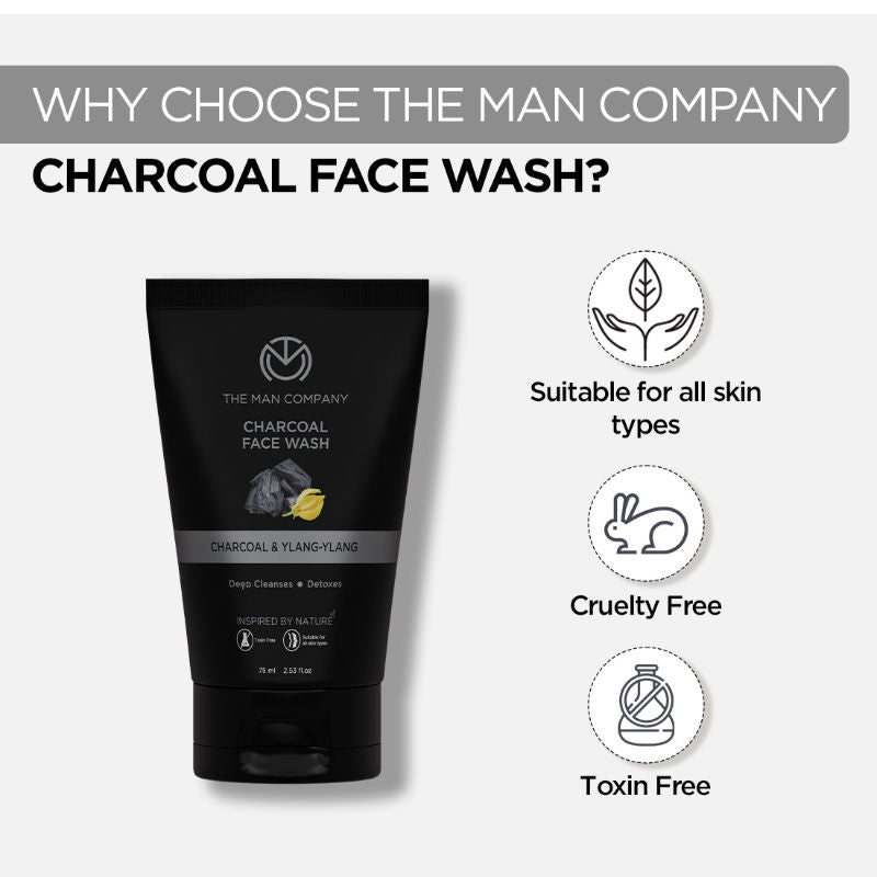 The Man Company Deep Cleansing Anti Acne Charcoal Face Wash