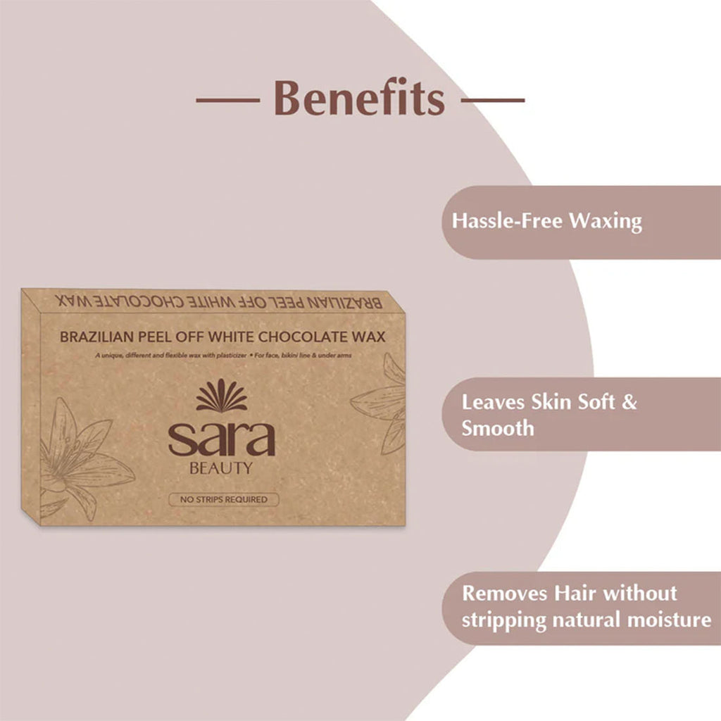 Sara Brazilian Wax Peel Off White Chocolate Wax