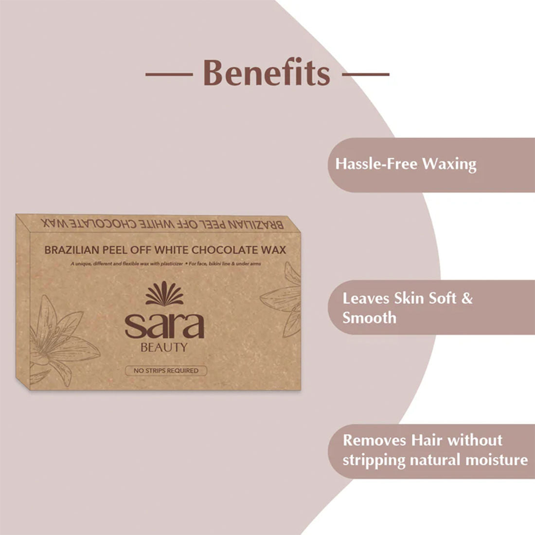 Sara Brazilian Wax Peel Off White Chocolate Wax