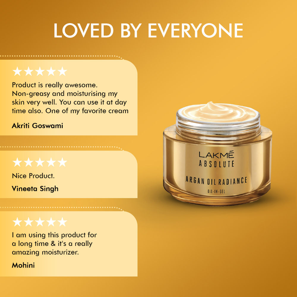 Lakme Absolute Argan Oil Radiance Oil-In-Gel Face Cream