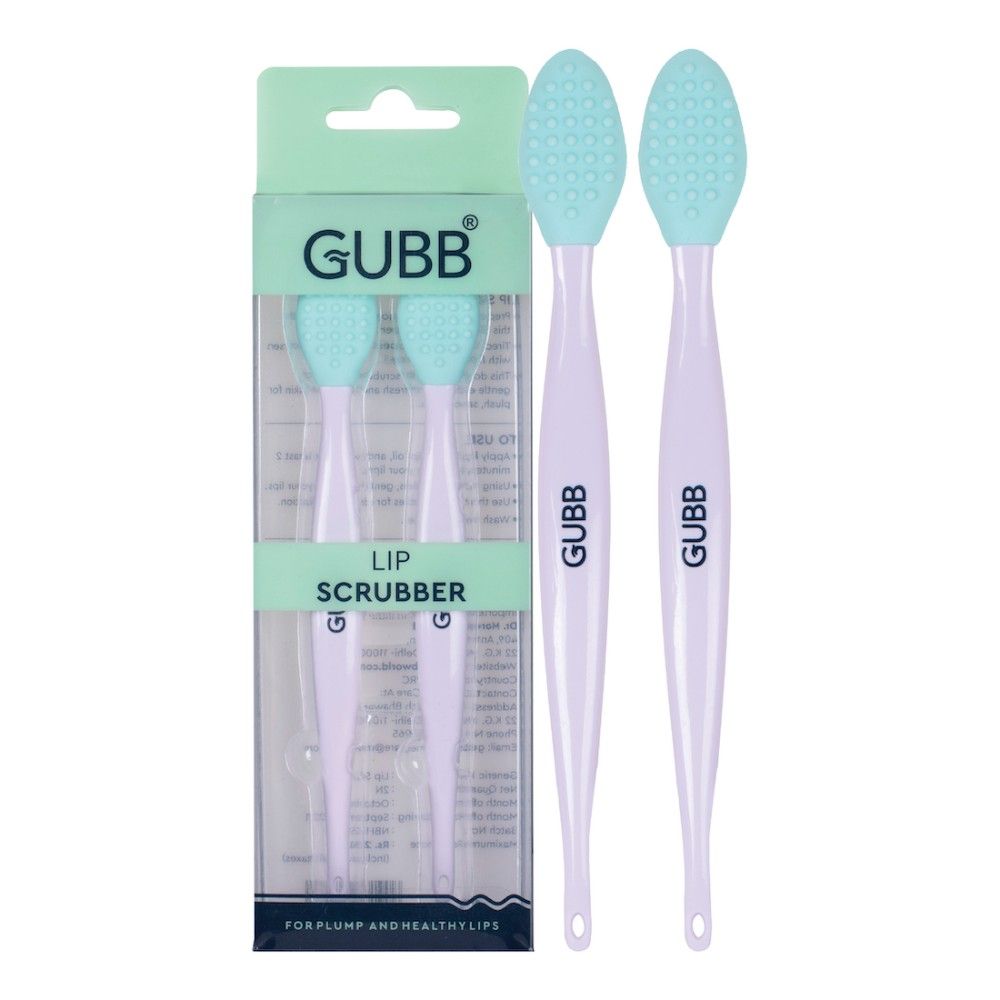 GUBB Lip Scrubber For Plump And Healthy Lips - Dual Sided Benefits, Promises Soft & Shiny Lips