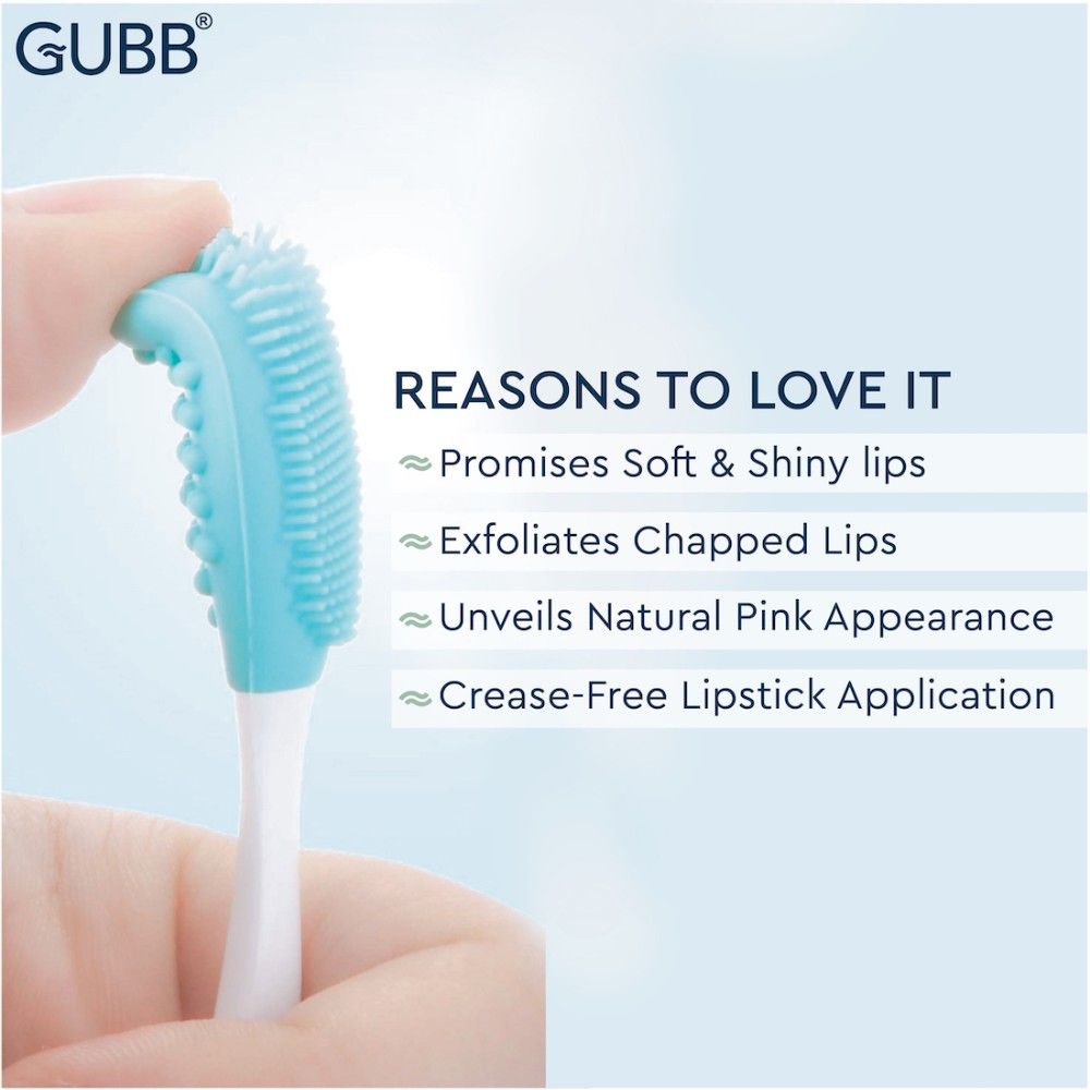 GUBB Lip Scrubber For Plump And Healthy Lips - Dual Sided Benefits, Promises Soft & Shiny Lips