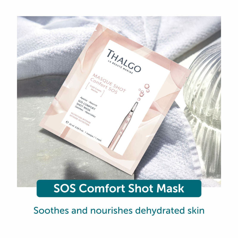 Thalgo Sos Comfort Shot Mask - Nourishing Marine Cold Cream Sheet Mask