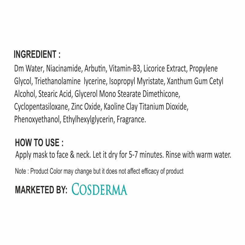 COSDERMA Lightening Face Mask