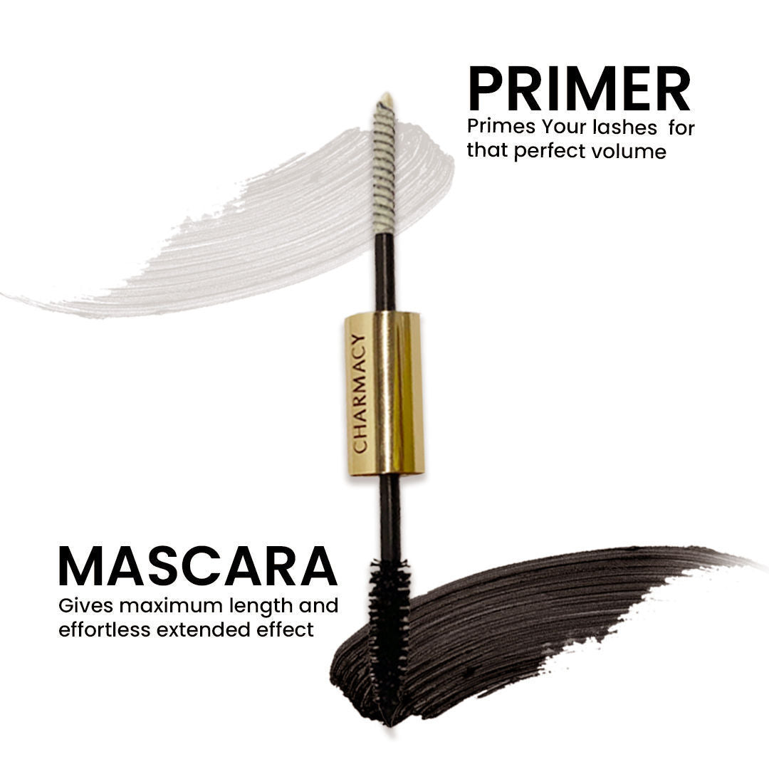 Charmacy Milano True And False Mascara - Dual- Sided, Lash Enhancing Primer + Mascara