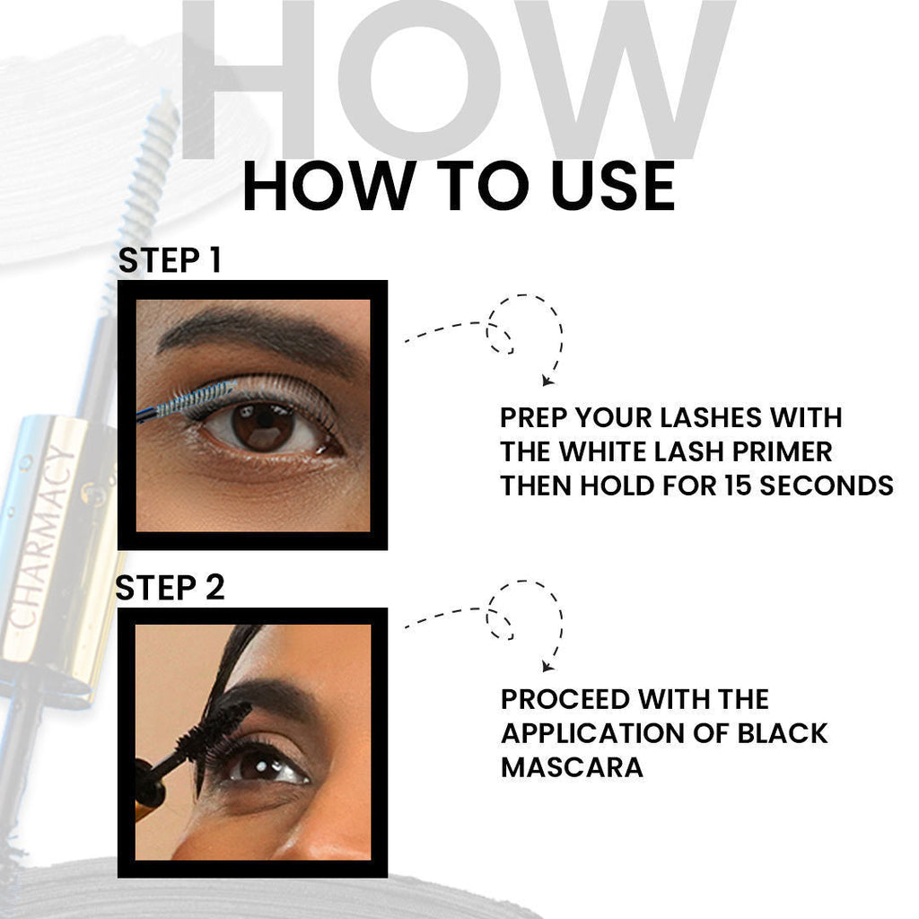 Charmacy Milano True And False Mascara - Dual- Sided, Lash Enhancing Primer + Mascara
