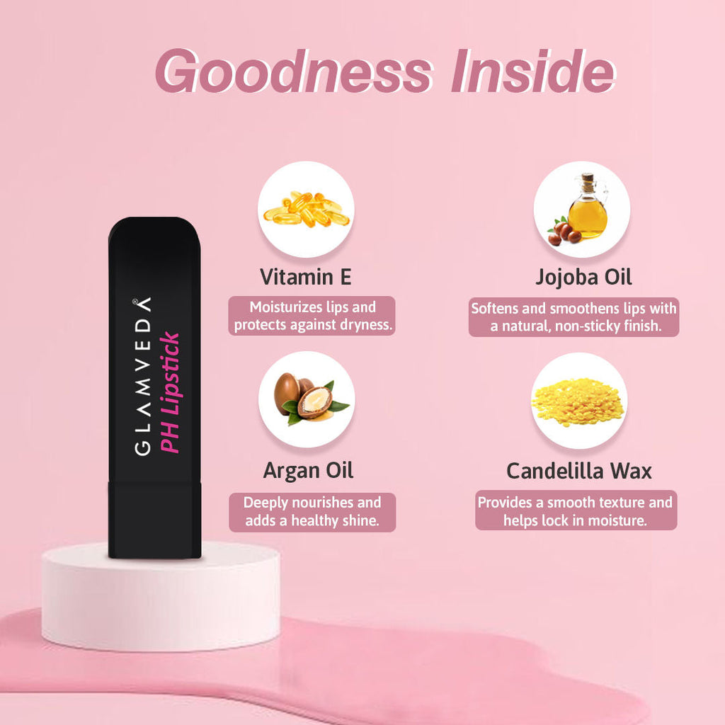 Glamveda Color Changing PH Lipstick - Chameleon Pink
