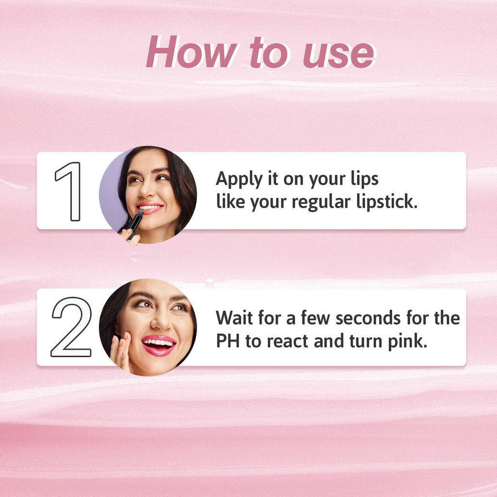 Glamveda Color Changing PH Lipstick - Chameleon Pink