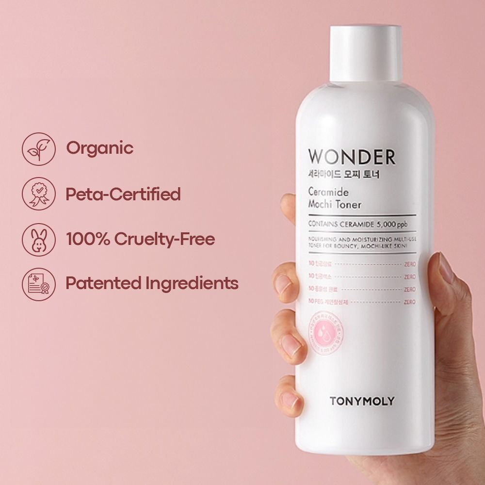 TONYMOLY Korean Wonder Ceramide Mochi Toner-Hydrates, Softens, Nourishes Dry & Combination Skin