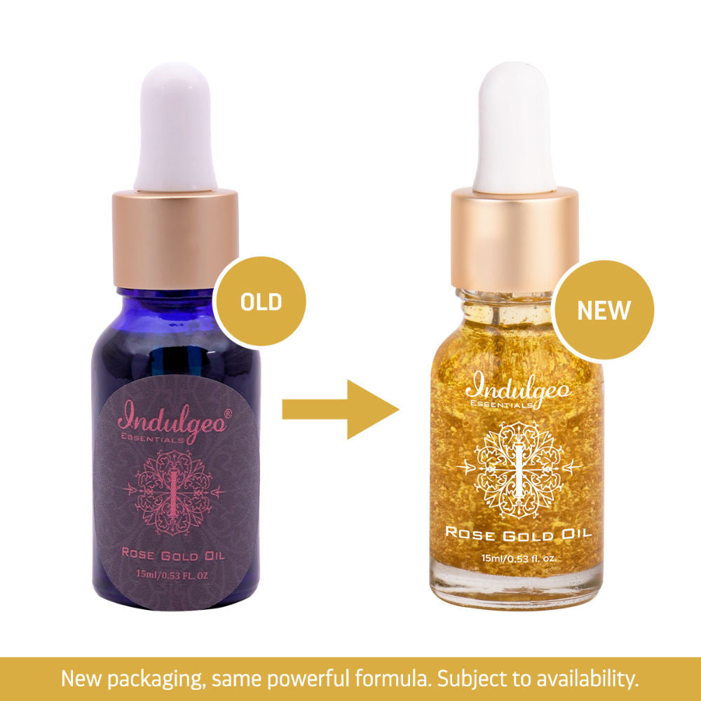 Indulgeo Essentials 24k Rose Gold Face Primer Oil Lightweight Hydration & Radiant Finish